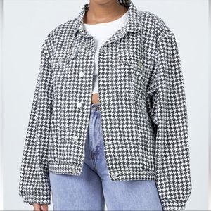 Princess Polly Houndstooth jacket